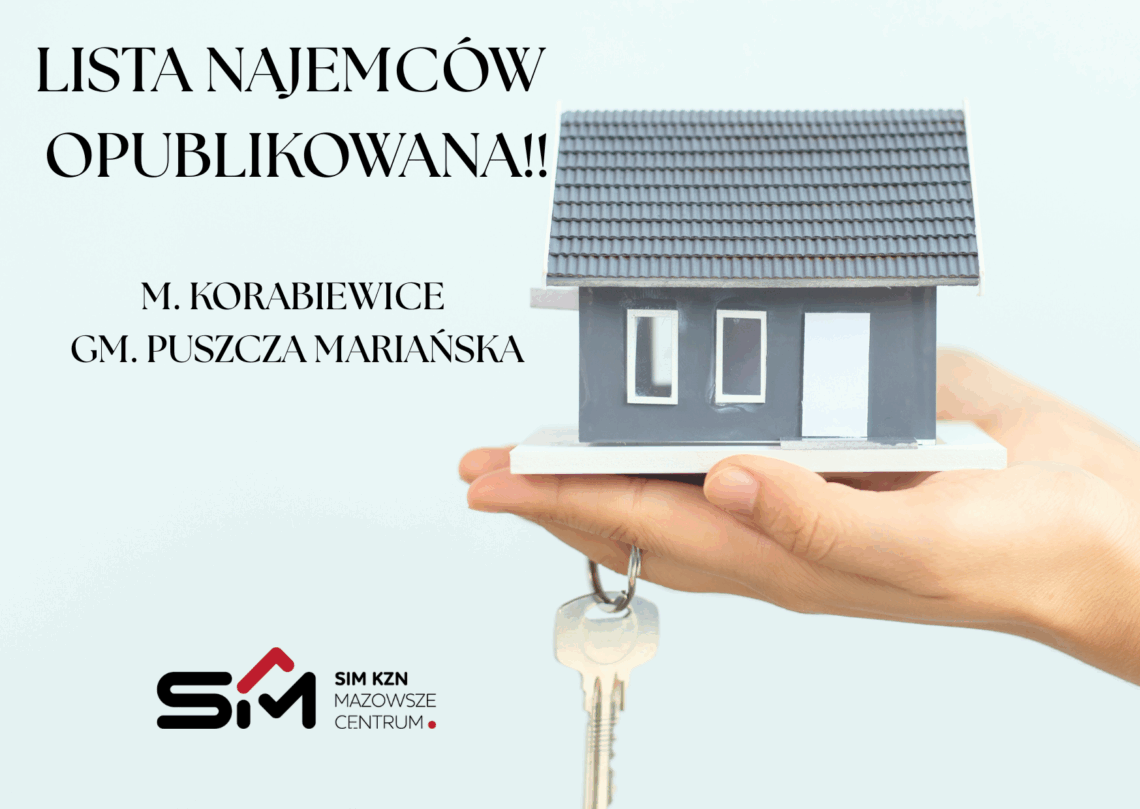 Wyniki naboru wniosków na mieszkania SIM w Korabiewicach!